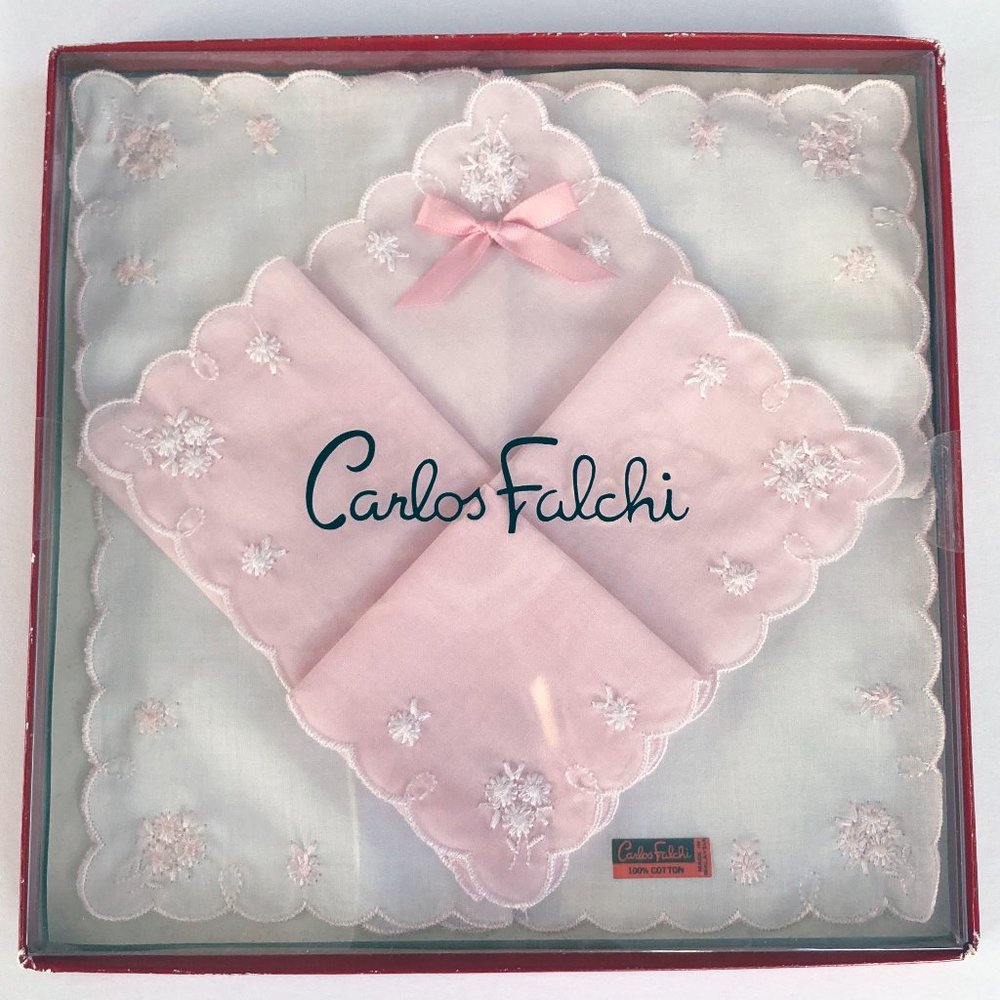 Carlos Falchi Boxed Handkerchief Set